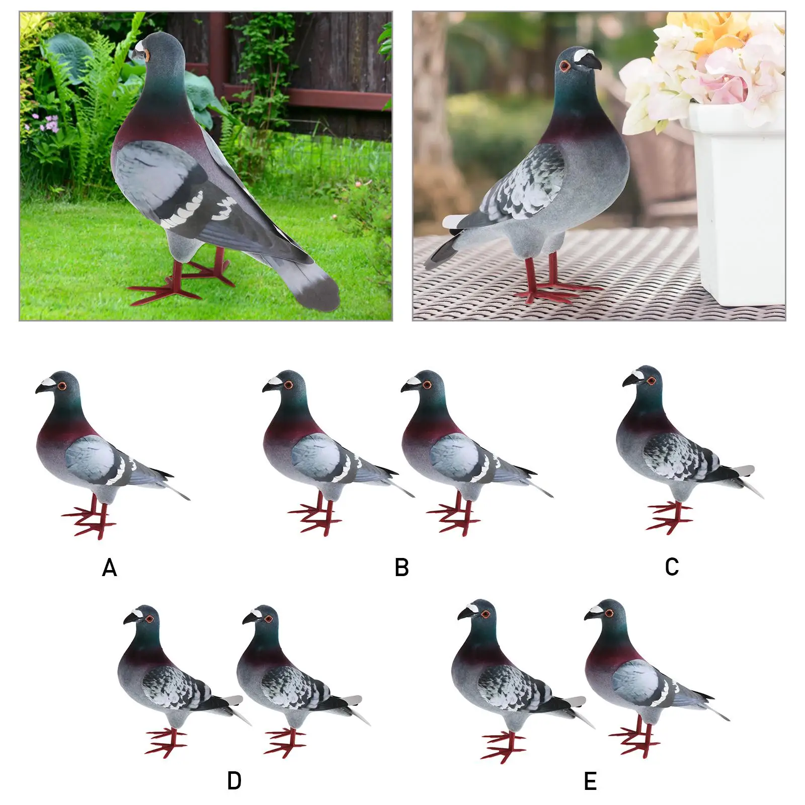 Artificial Foam Bird Artificial Dove Animal Mini Fake Birds Simulation Foam Pigeon Model Party Favors Garden Decor for Kids