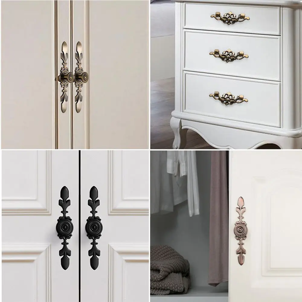 1 قطعة الأثاث العتيق الرجعية مقبض مقابض أدراج خزانة مقابض الأبواب مقابض للخزانة درج يسحب خزانة المطبخ تسحب #3