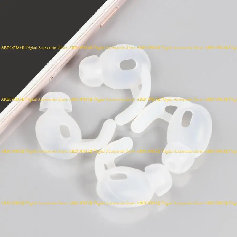 e21e 2pairs silicon silicone earhooks أذن براعم الأجنحة أجنحة للهواء 3 سماعات استبدال الأذن المضادة للانزلاق eartip