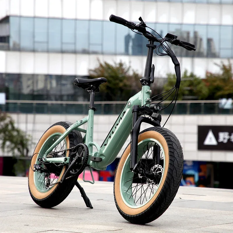 USA EU CA 2024 New Warehouse 250W 750W 1000w ebike 6061 Aluminum Alloy electric folding bike fat tire with lithium battery