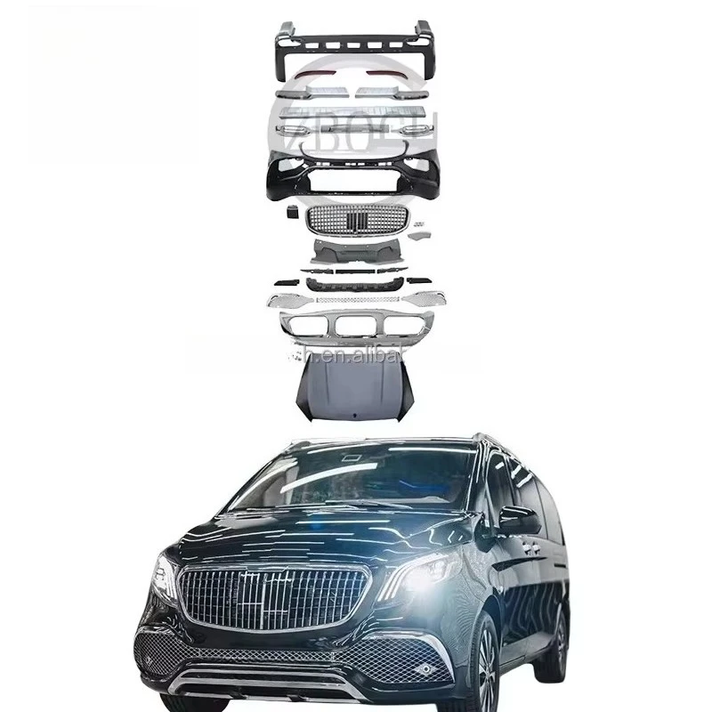 

Body Kit for W447 Vito to GLS Car Accessories Front and Rear Car Bumper Engine Hood Bonnet Car Grill Auto Part