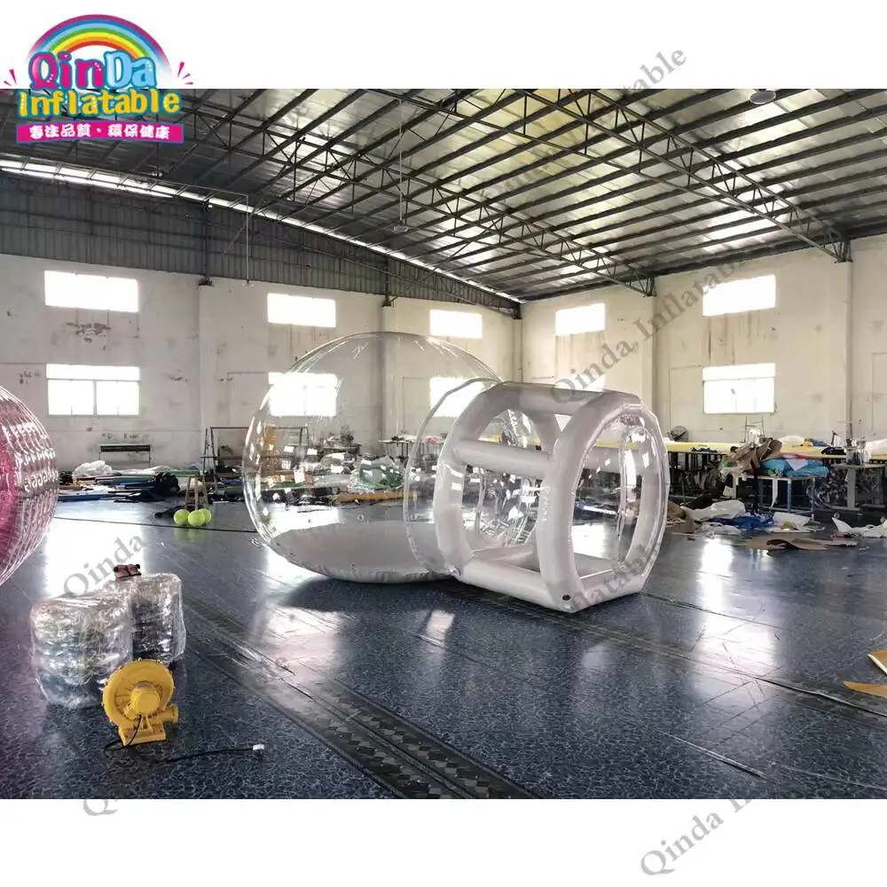 Fabrikpreis 3M aufblasbares Campingzelt Outdoor aufblasbares Blasenzelt mit Tunnel