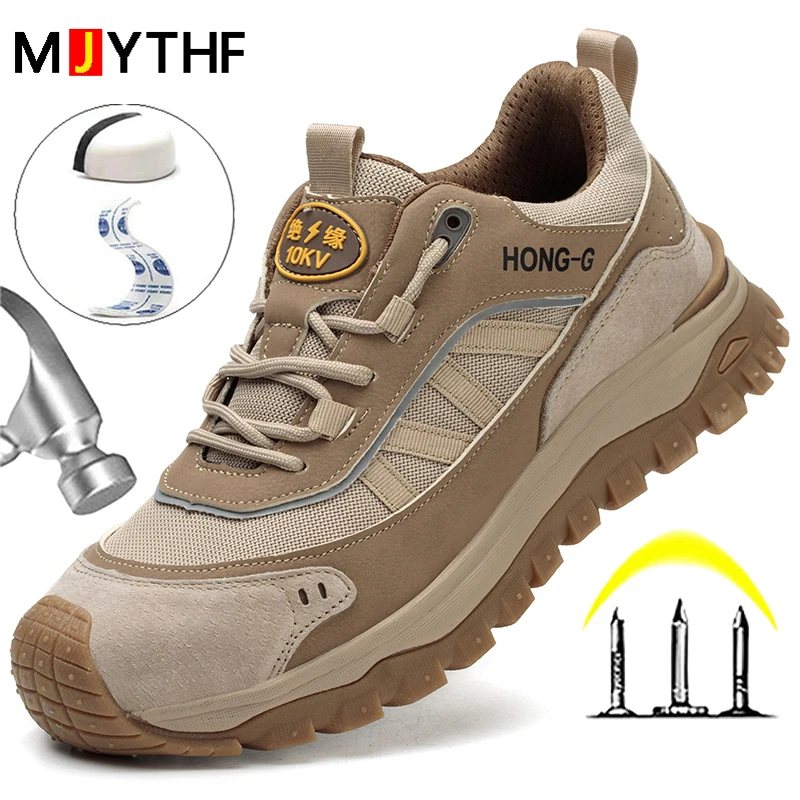 

Insulation 10KV Indestructible Shoes Anti-smash Anti Puncture Safety Shoes Men Anti Slip Protective Shoes Work Sneakers Men Boot