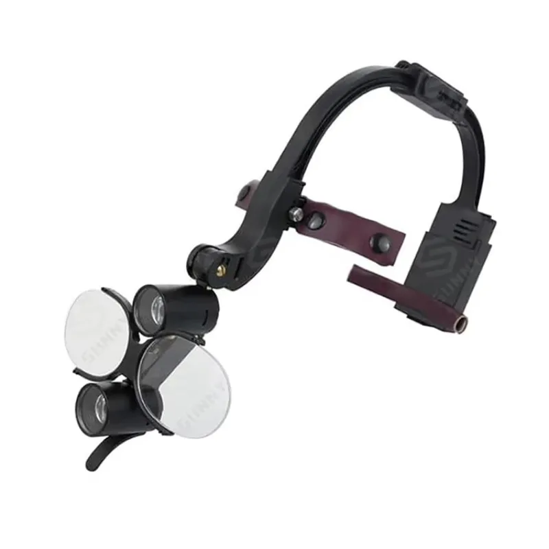 Medical Binocular Loupes with Headlight 2.5X/3.5X/6.0X Magnifier Adjustable PD