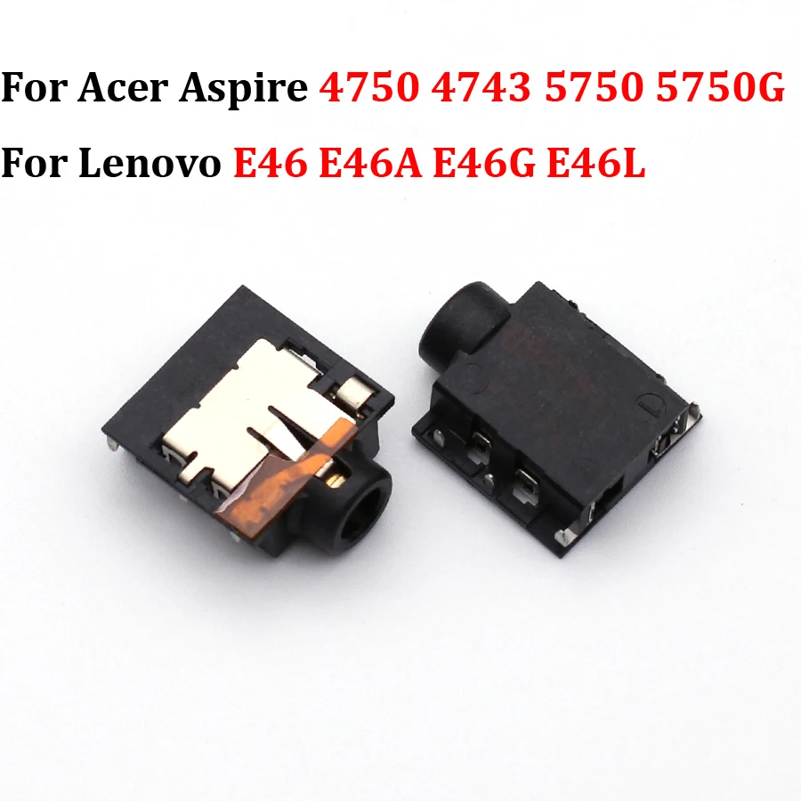 

2PCS Audio Jack Headphone For Acer Aspire 4750 4743 5750 5750G For Lenovo E46 E46A E46G E46L Port Connector Socket Laptop