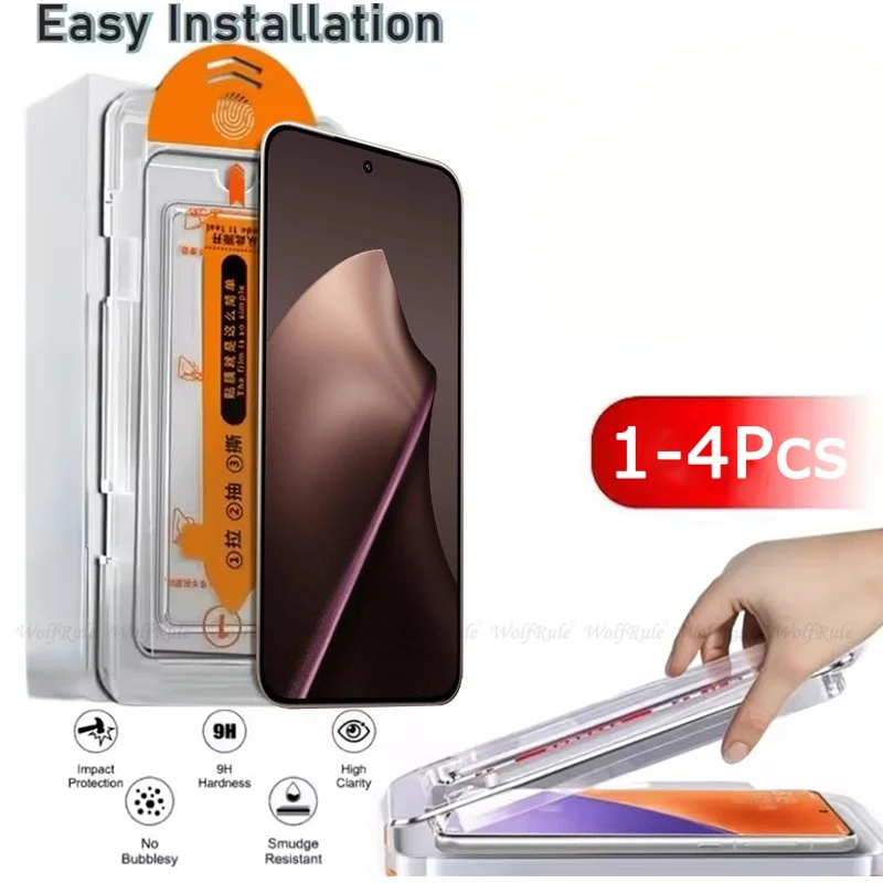 

For Infinix Smart 20 9 HD 10 Plus 8 Pro Tempered Glass Film Full Cover Dust Free Install Screen Protector Auto-Dust Removal Kit