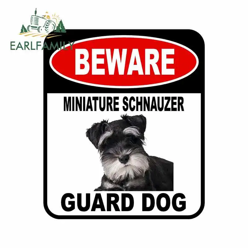EARLFAMILY 13 سنتيمتر x 11 سنتيمتر حذار قصب كورسو الحرس الكلب سيارة ملصق غطاء الخدوش مركب تسجيل JDM كلب ملصق مائي تحذير ملصقات #4