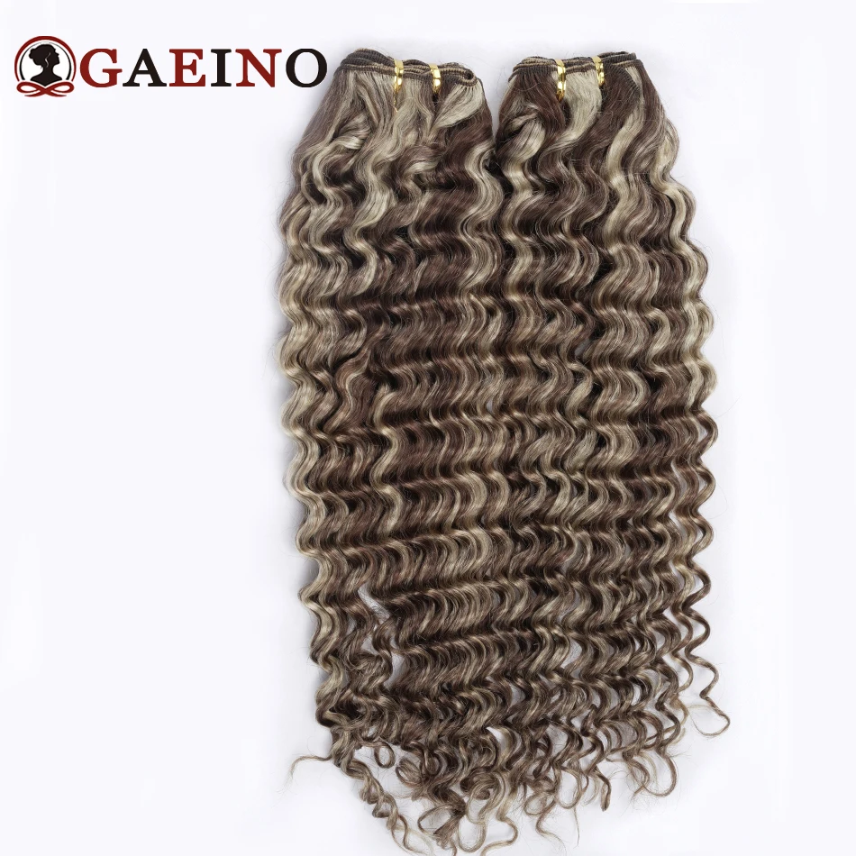 Extensions de Cheveux Humains à Vagues Profondes pour Femme, P4/613, Double Trame, 12 à 26 Pouces, 100G