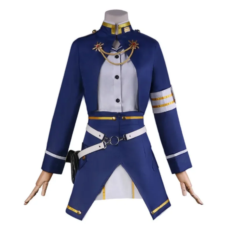 Anime Vladilena Milize Cosplay Costume 86 Disguise Blue Uniform for Women Full Set Halloween Carnival Party Clothes Roleplay