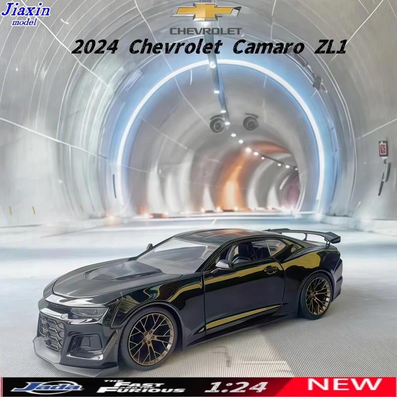 

JADA1/24 Black Rare 2024 Chevrolet CAMARO Zl1 Alloy Model Display Item - A Collectible Gift for Children
