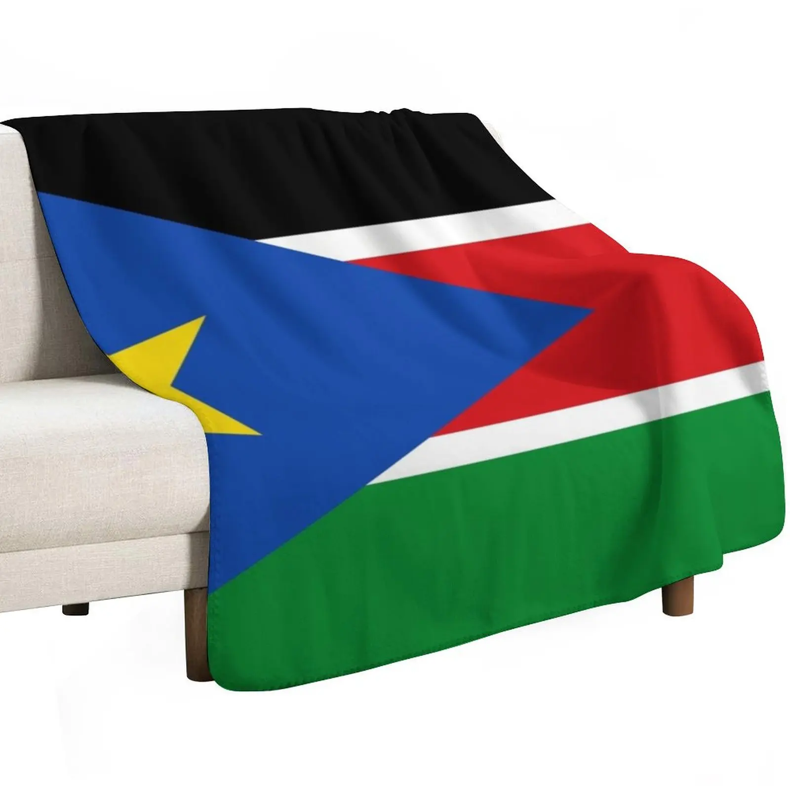 

Flag of South Sudan Throw Blanket Blankets For Sofas halloween for babies Sofa Throw Blankets