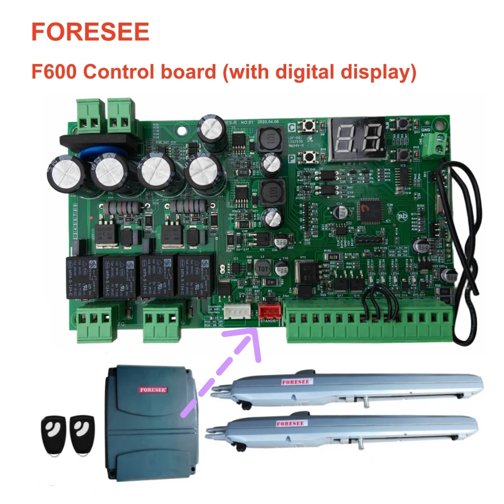 

FORESEE Home Assistant Original Circuit Board Electric Door Machine Control Board For F600 Control Box Accessories PCB FR36