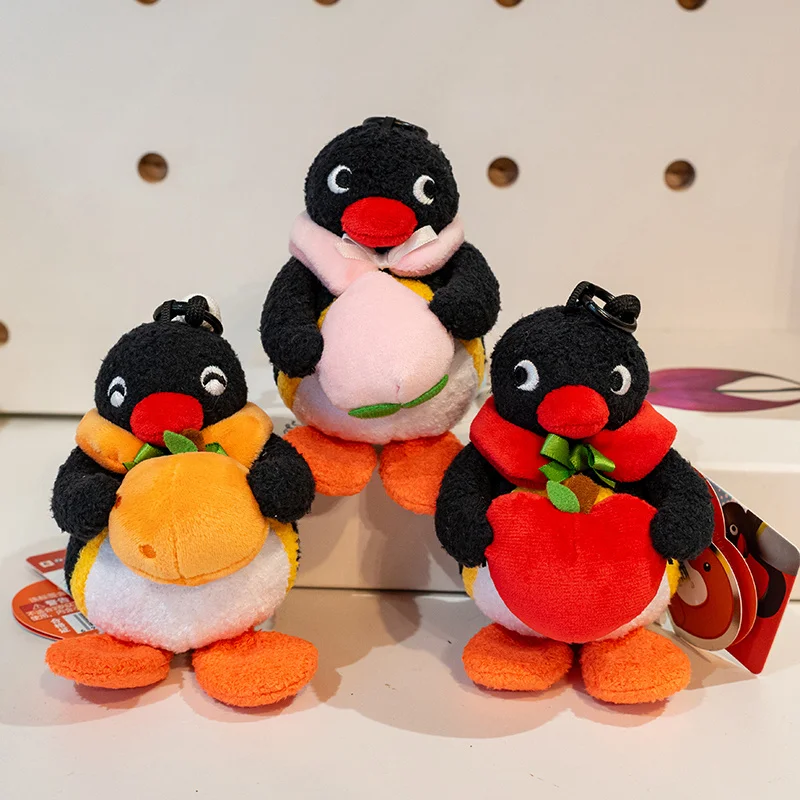 10cm Cartoon Pingu Animated Character Series Cute Plush Animal Doll Backpack Pendant Decor Trendy Toys Peripheral Surprise Gifts view 5