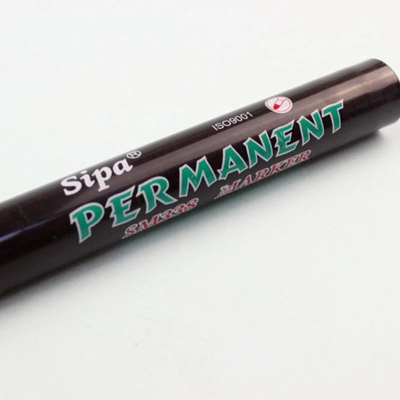 Marcador permanente negro W89C mm funcione en mayoría los marcadores permanentes superficie impermeable