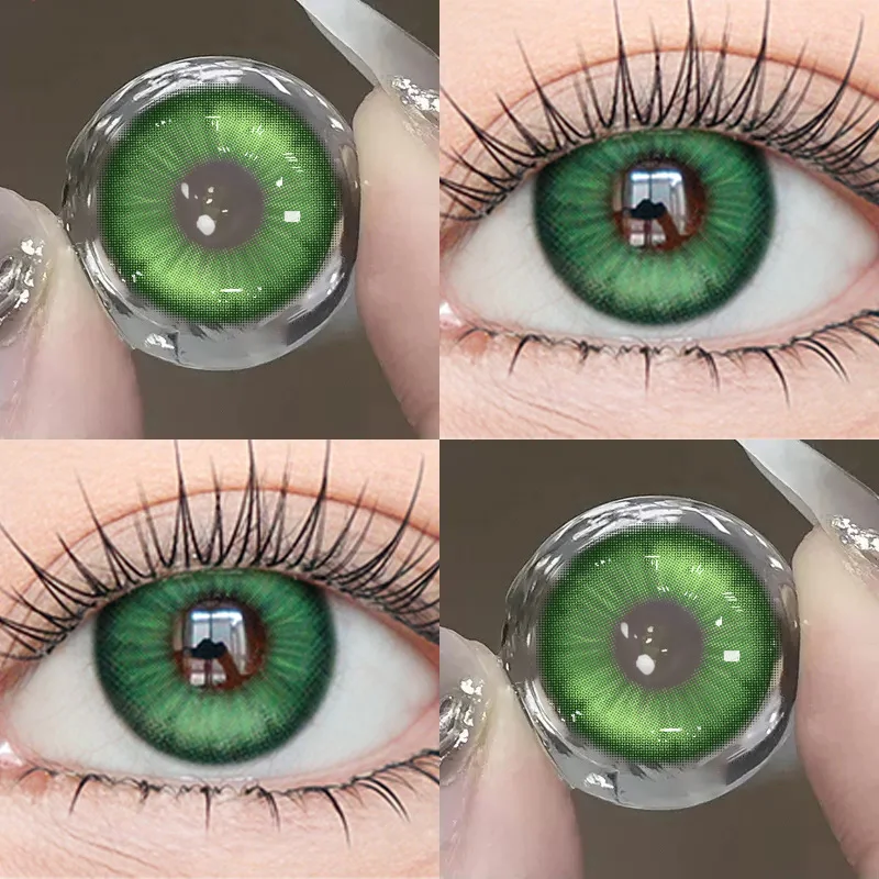 JeweLens Grüne Farbe Kontakt Koreanische Große Augen Objektiv Cosplay Kontakte Neu Kommen Make-Up Hohe Qualität Schnelle Lieferung – Detail 3