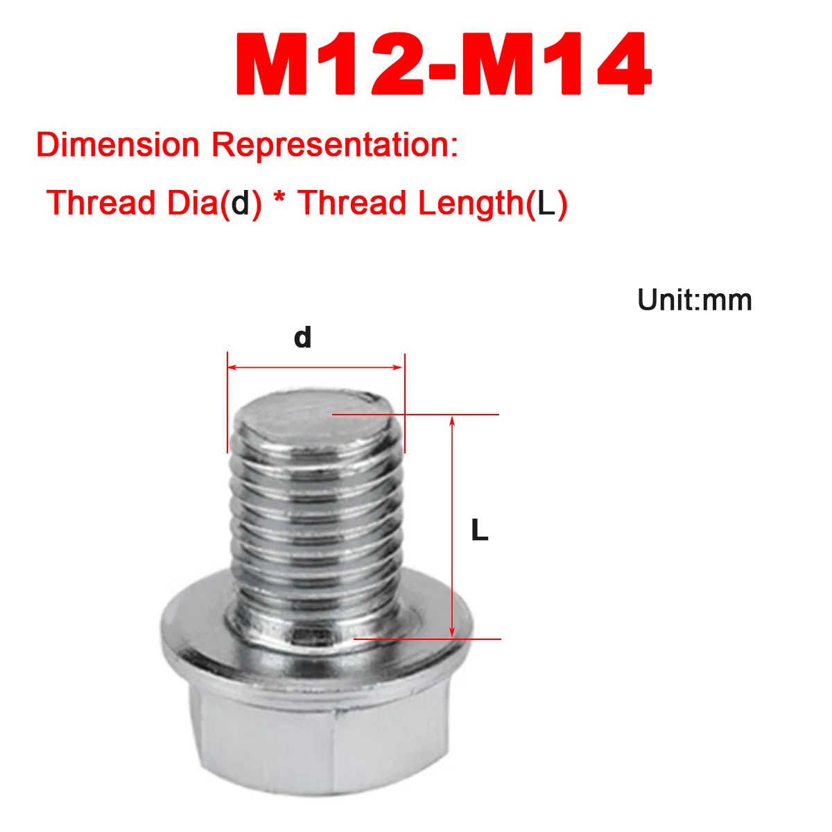 M12M14 Carbon Steel Motorcycle Oil Drain Screw Gasket Engine Oil Plug