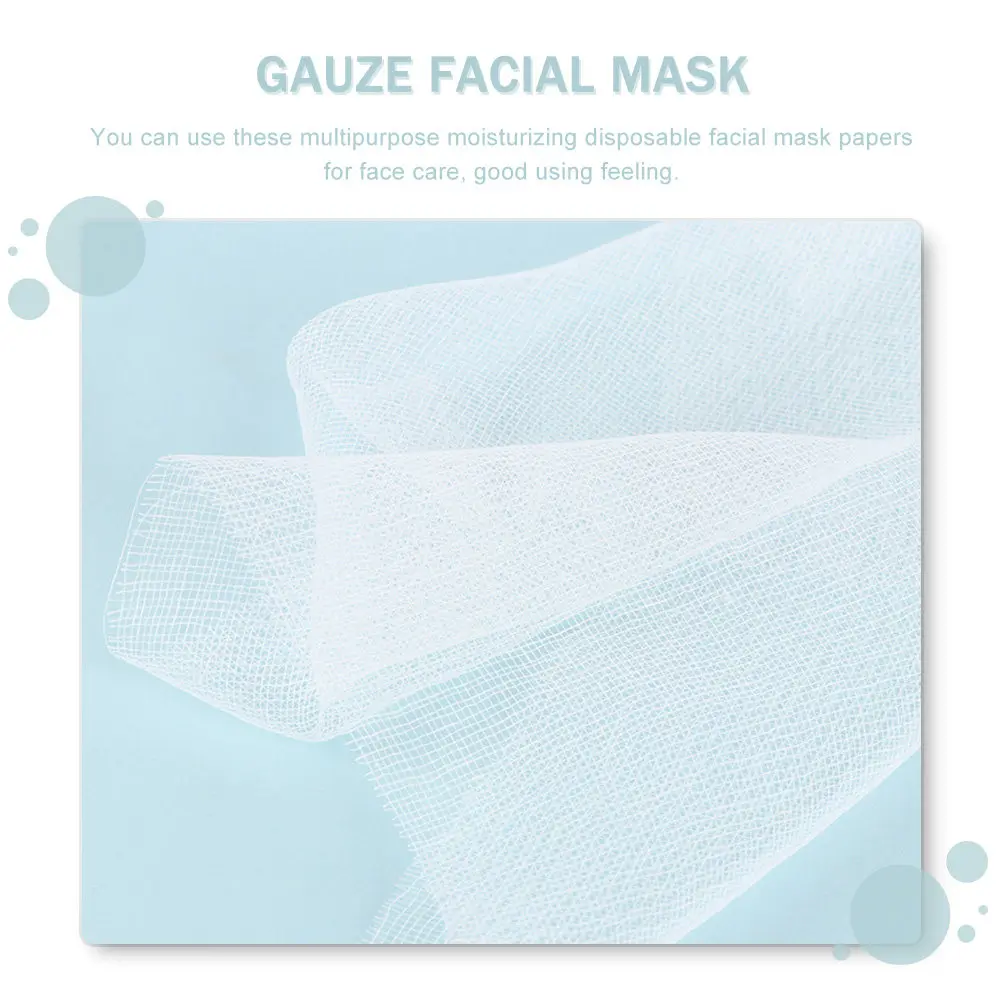 100Pcs Beauty Salon Disposable Facial Mask Paper Gauze Pads Skin Care Sheet Spa Facial Paper Sanitary Gauze Beauty Supplies - view 4