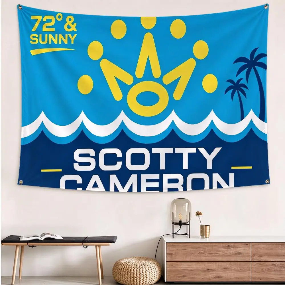 Brand Scotty Cameron Flags flag Hanging Grommets polyester Wall Flag Home Decor For Bedroom Living Room Fan Merch
