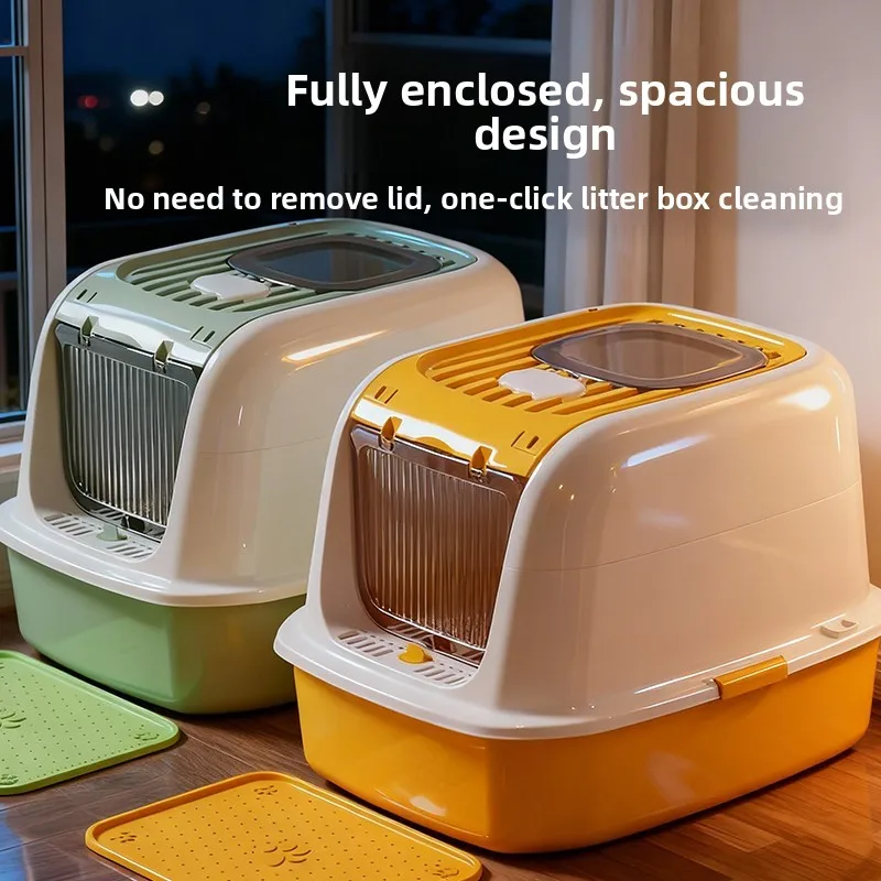 

Коробка для туалета большого размера, полный корпус, анти-Spla, контроль запаха унитаза, верхняя часть песка в лотке для уничтожения микробов