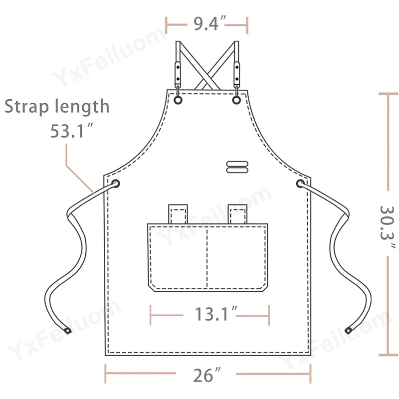 Waterproof Kitchen Apron Men Women Waiter Aprons Barista Manicurist Barber Mandiles Diy Candle Nail Studio Work Bibs Custom