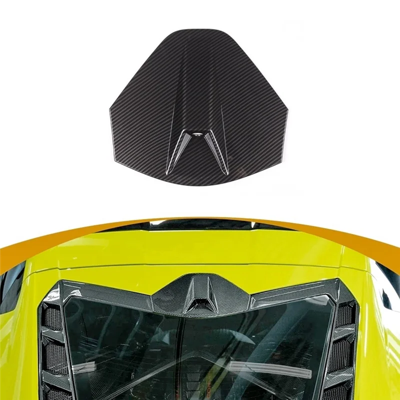 

For Corvette C8 Coupe 2020-2024 Carbon Fiber ABS Car Roof Rear View Camera Cover Trim Spare Parts