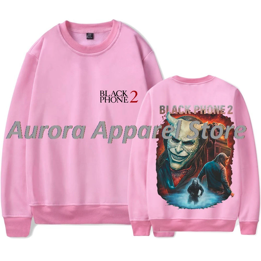 الهاتف الأسود 2 لقد تحذيرتها Crewneck بلوزات هالوين أفلام الرعب ميرش النساء الرجال طويلة الأكمام المحملة