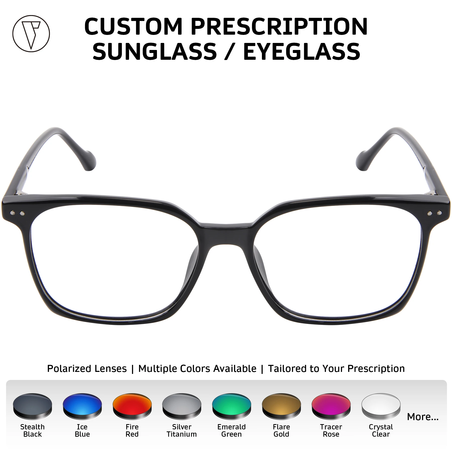 

ONDEX Custom Prescription Sunglasses/Eyeglasses,Stylish UV400 Polarized Lenses,Photochromic Lens,Personalized Power-1.00 to-8.50