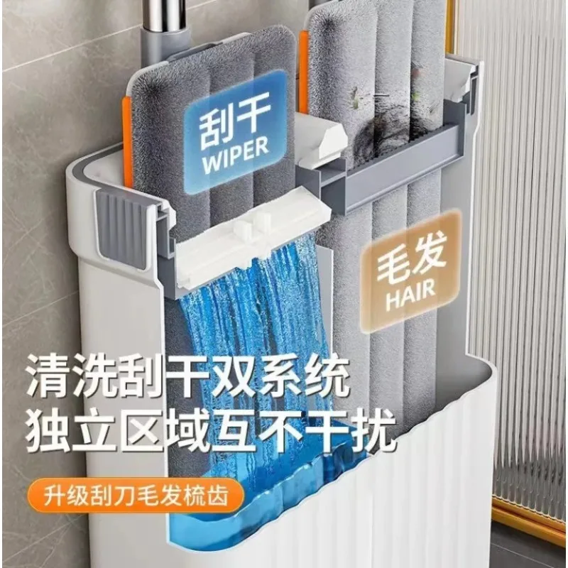 Thickened mop bucket dry and wet separation, mop household mop, hand-washing lazy mop view 2