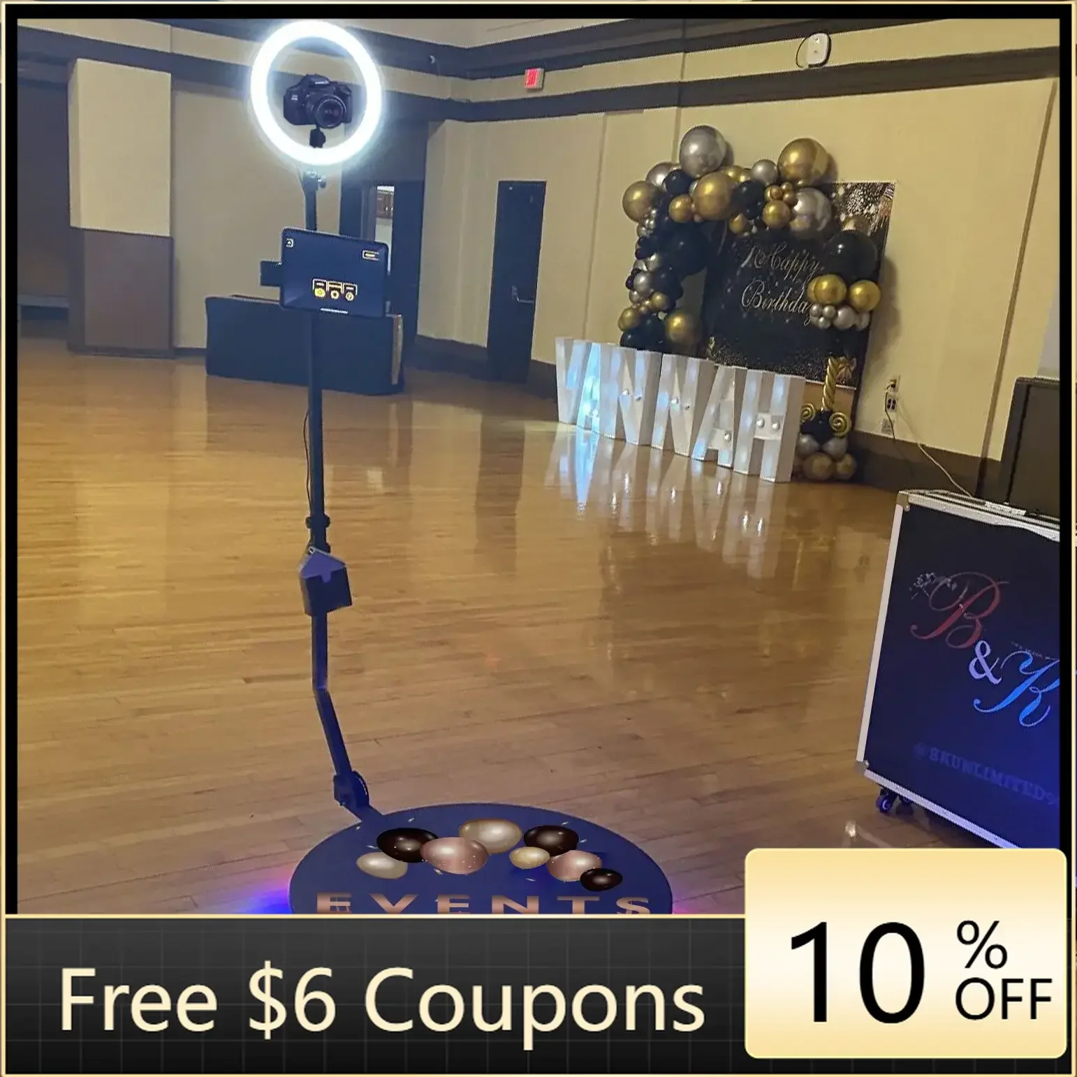 

customized products Newest 2023 New Adjustable 360 Photo Booth Photobooth Portable Trendy 360 Degr