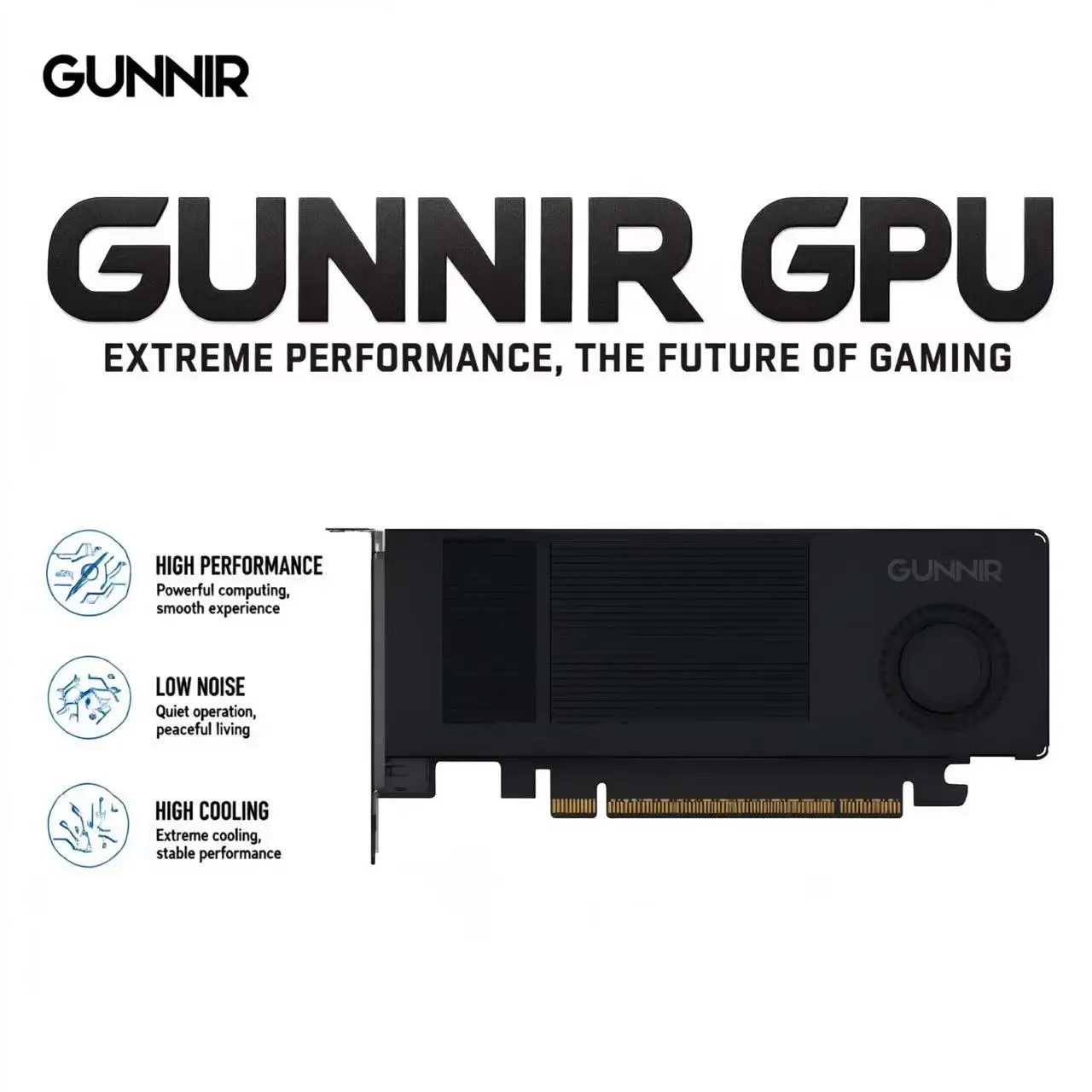 GUNNIR Arc Pro B50 LP 16GB Professional Graphics Card, Xe2, 16GB GDDR6, 70W No External Power, HDMI 2.1/DP 2.1