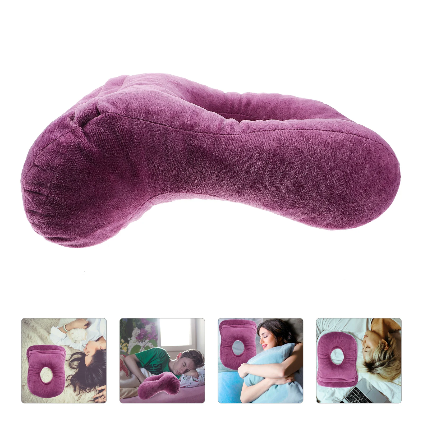 Single Hole Ear Pillow Tabletop Sleeping Supple Face down School Nap Soft Stuffed Office Portable Student Pillows