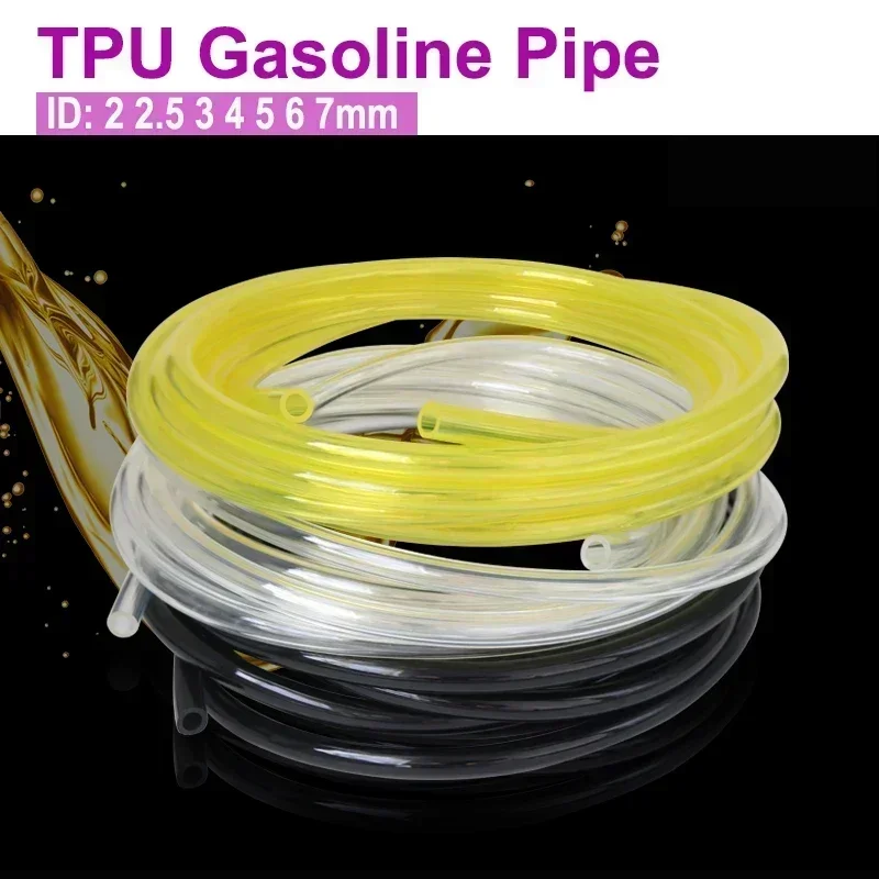 1/5M Petrol Fuel Gas Pipe Line Hose 2x3.5/2.5x5/3x5/3x6/4x6/5x8/6x8/7x10mm Oil Gas Resistant for Trimmer Chainsaw Saw Blower