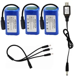 Batteria ad alta capacità 7.4V 12000mAh con caricatore USB per T188 T888 2011-5 TH88 CF18 C18 RC barca da pesca ad alta velocità RC Bait Boat