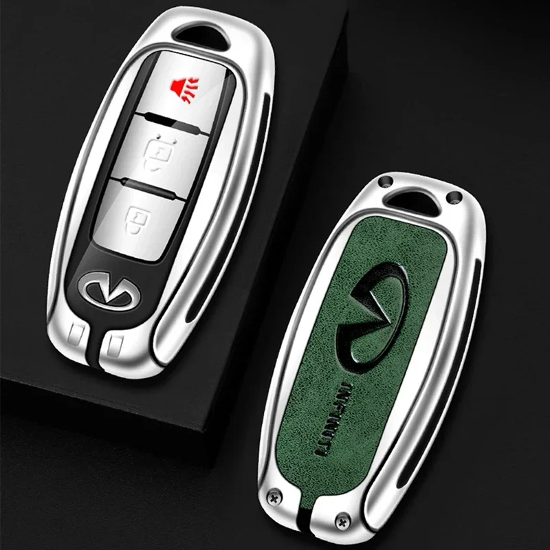 Zinc Alloy Car Remote Key Full Cover Case Fob For Infiniti Q50 Q60 Q70 QX50 QX60 QX70 G25 EX FX JX35 FX25 FX35 EX35 FX37 JX35