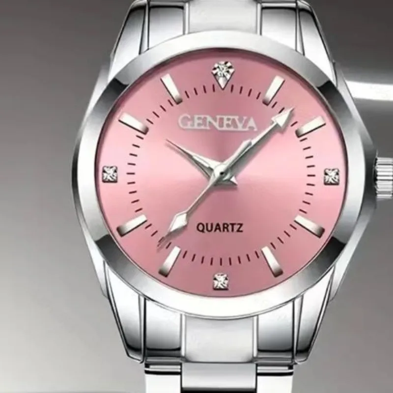 Relógios femininos de luxo rosa strass moda elegante relógio de pulso de quartzo para menina senhoras relógio relogio feminino