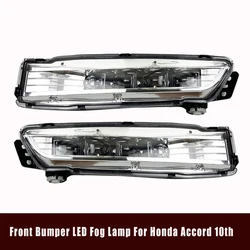 LED Car Front Bumper lights Fog Lamp For Honda Accord 10th Daytime Running Light DRL Lamp White Cars Accessories