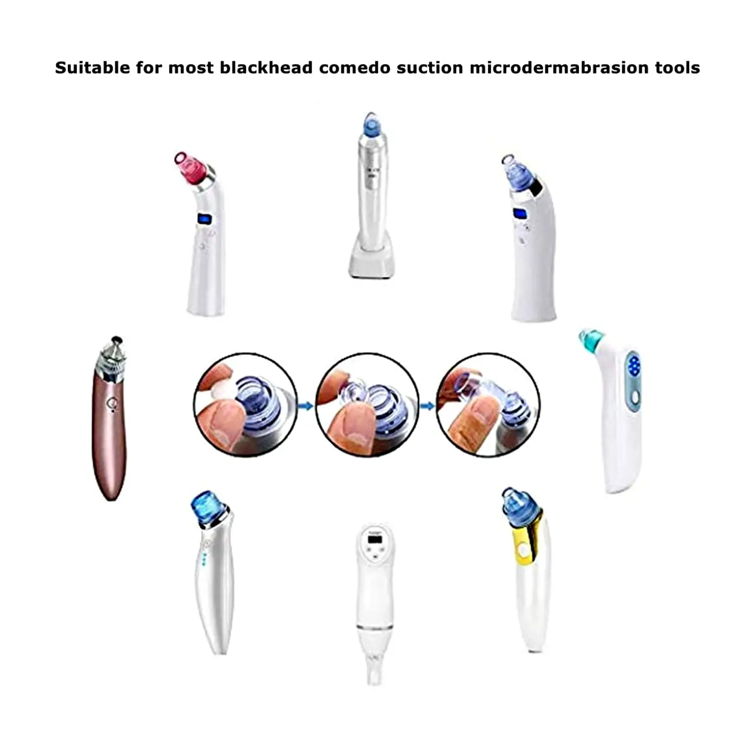 Filtres de remplacement en coton pour Microdermabrasion, 500 pièces, pour soins du visage et élimination des points noirs, accessoires de filtres sous vide pour le visage
