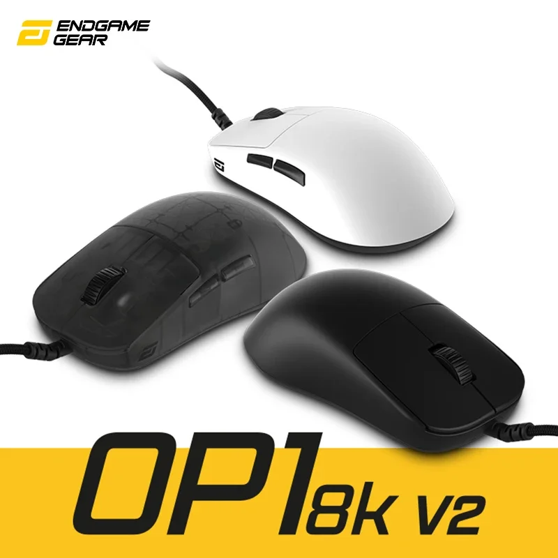 Endgame Gear OP1 8K V2 Mouse Wired Mouse Paw3950 8000Hz Polling Rate Lightweight Gaming Mice PC Accessories