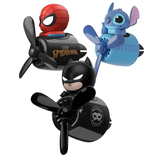 Ambientador de coche Marvel Spiderman Disney Stitch, difusor de Perfume, salida de fragancia, decoración de dibujos animados, accesorios para automóvil, regalos de navidad