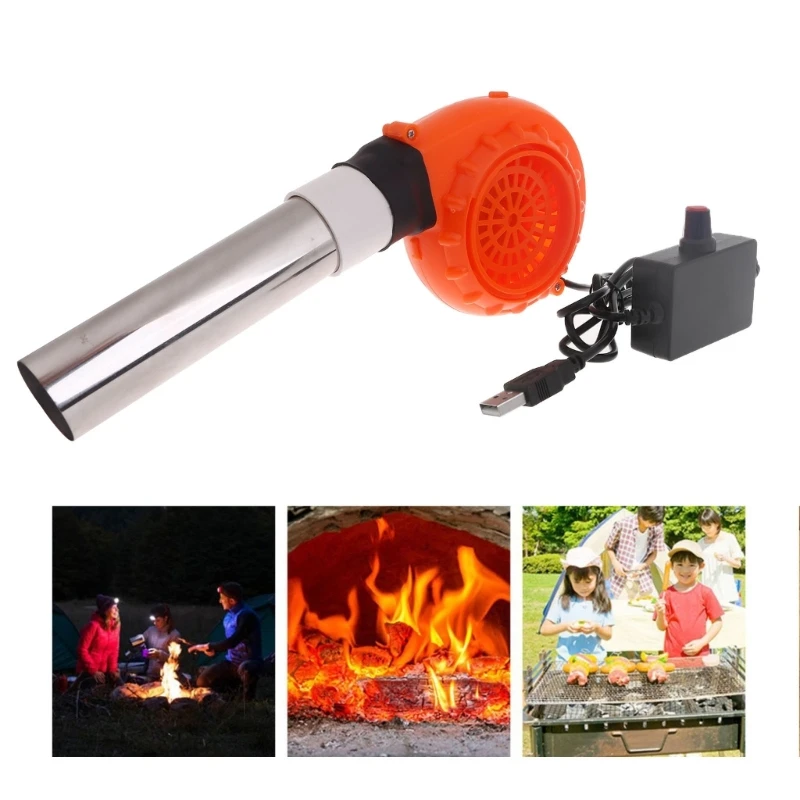 Lightweight Blower Fan Adjustable Speed 5V2A USB Powered Air Blower Suitable for Barbecue,Inflatable Toy Blowing Dropship