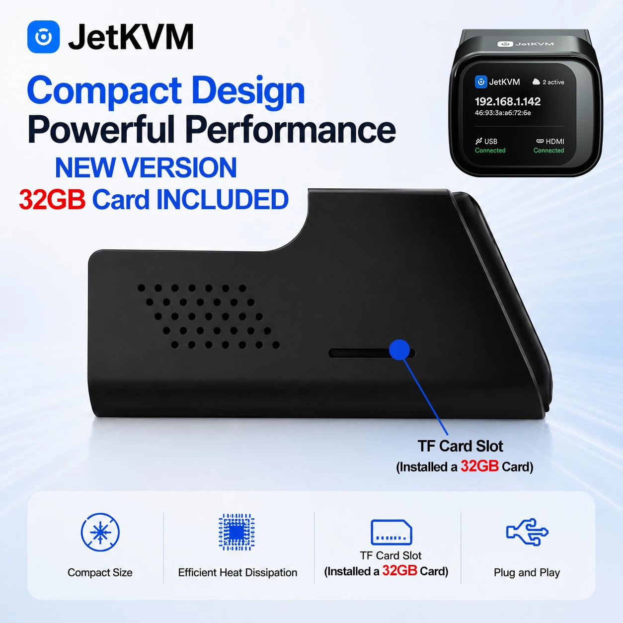 JetKVM KVM Over IP Remote BIOS Access HDMI Capture Virtual Media