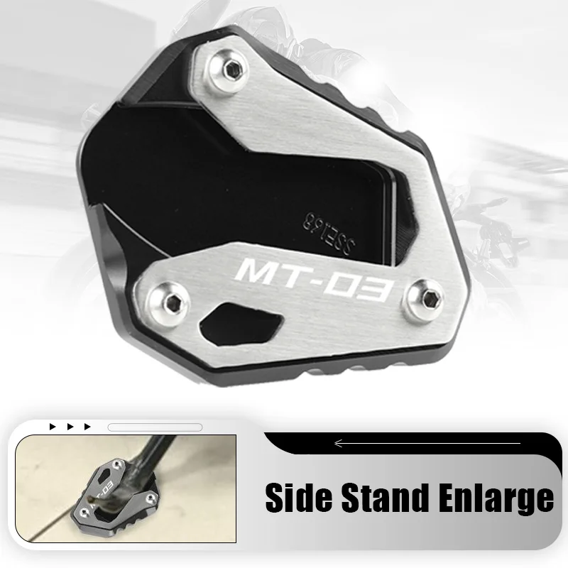 

For YAMAHA NIKEN MT-03 MT-25 MT03 ABS MT25 YZF-R3 YZF R3 R25 CKickstand Foot Side Stand Extension Pad Support Plate Enlarge