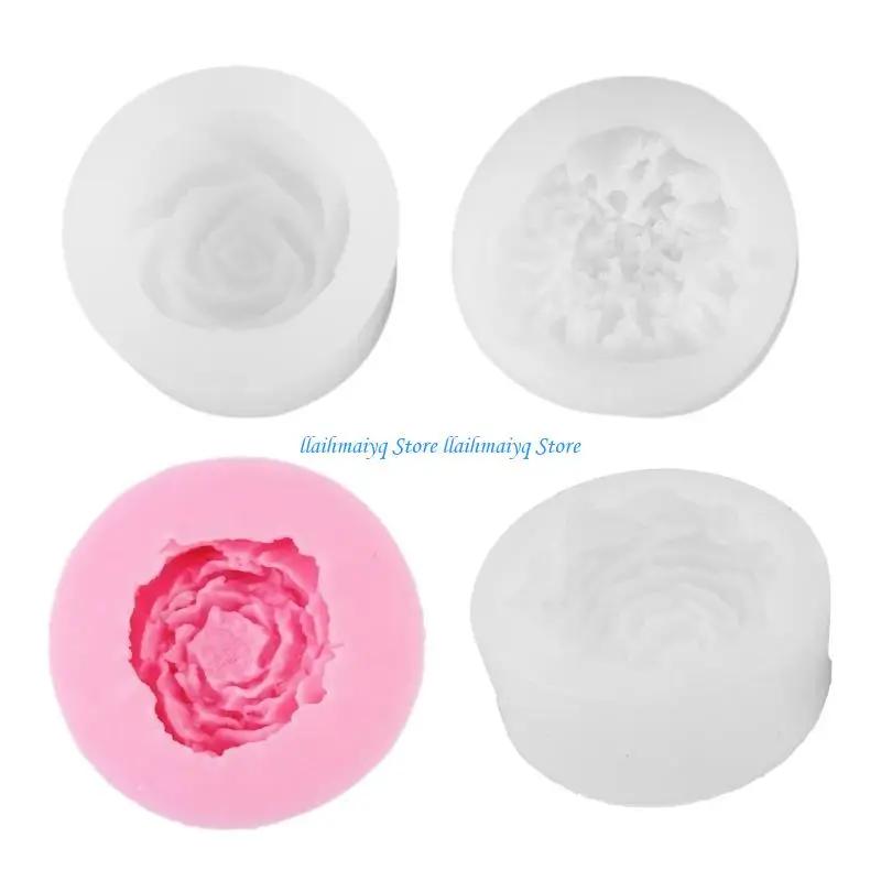 

573B Rose Peony Mold Resin Epoxy Crafts DIY Ornament Jewelry Making Tool