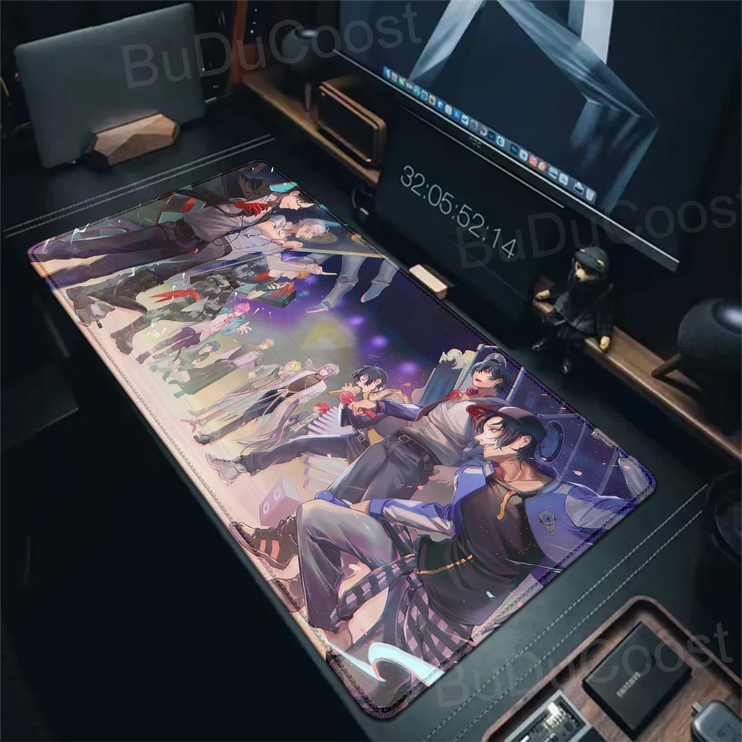 Mouse Pad Hypnosis Mic Anime Boys Gamer Pc Gaming Accessories Non-slip Mat Deskmat Mausepad Mousepad Mats Keyboard Cabinet