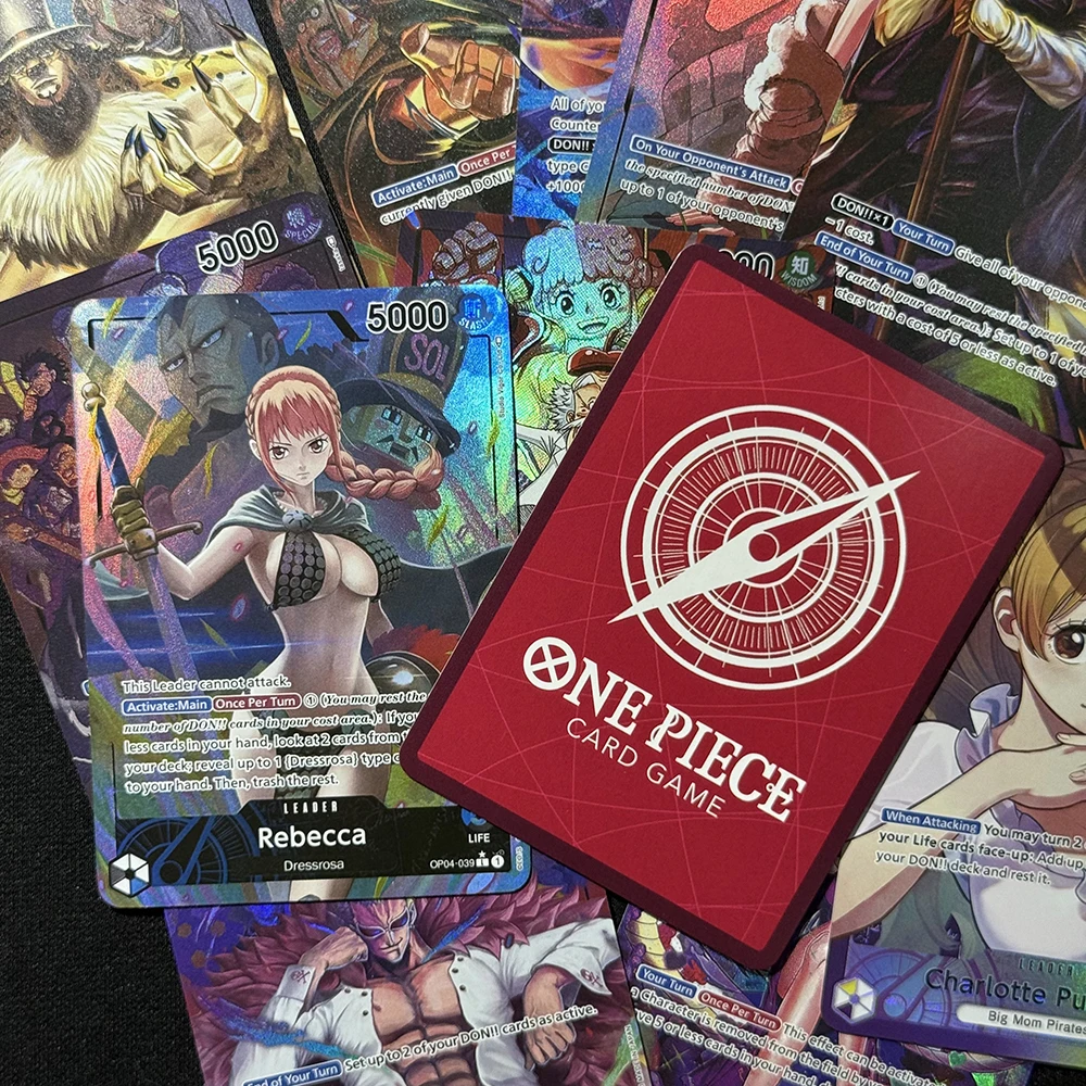 قطعة واحدة بطاقات الوكيل زعيم OP04 بوا هانكوك ريبيكا فيفي إيشو تمساح روب لوتشي كوزوكي أودن مجوهرات بوني TCG EN بطاقة #5