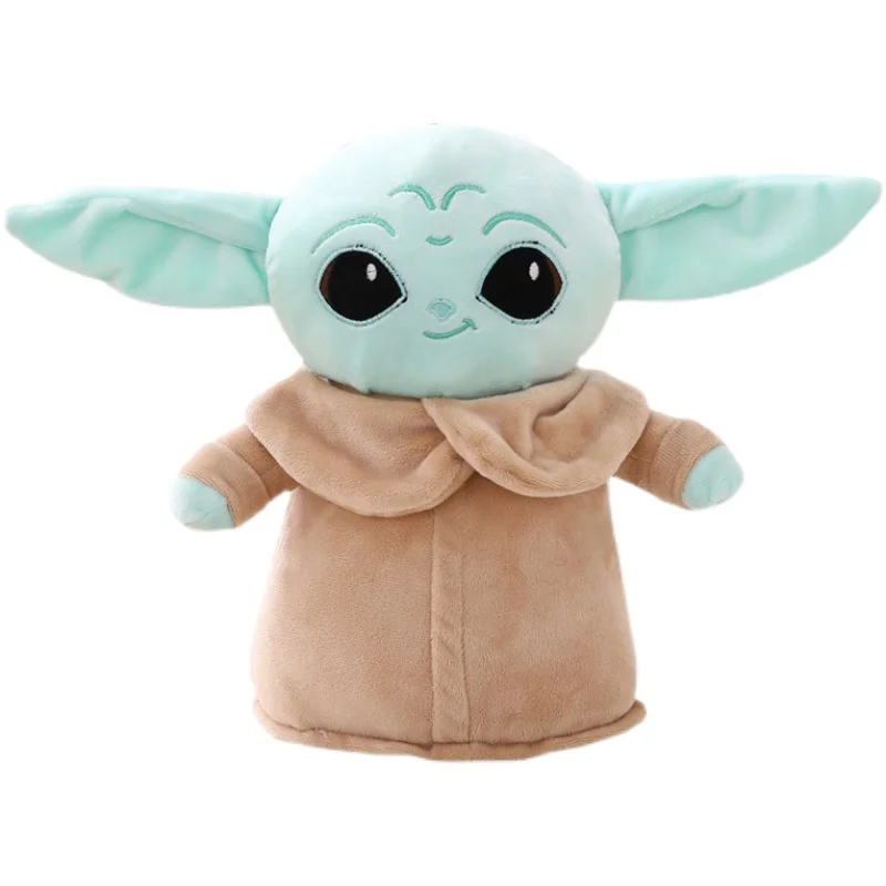 18cm Disney Star Wars Anime Yoda Grogu Mandalorian Figure Yoda Baby Dolls Model Stuffed Cartoon Yoda keychain Kid Toy Gifts Deco