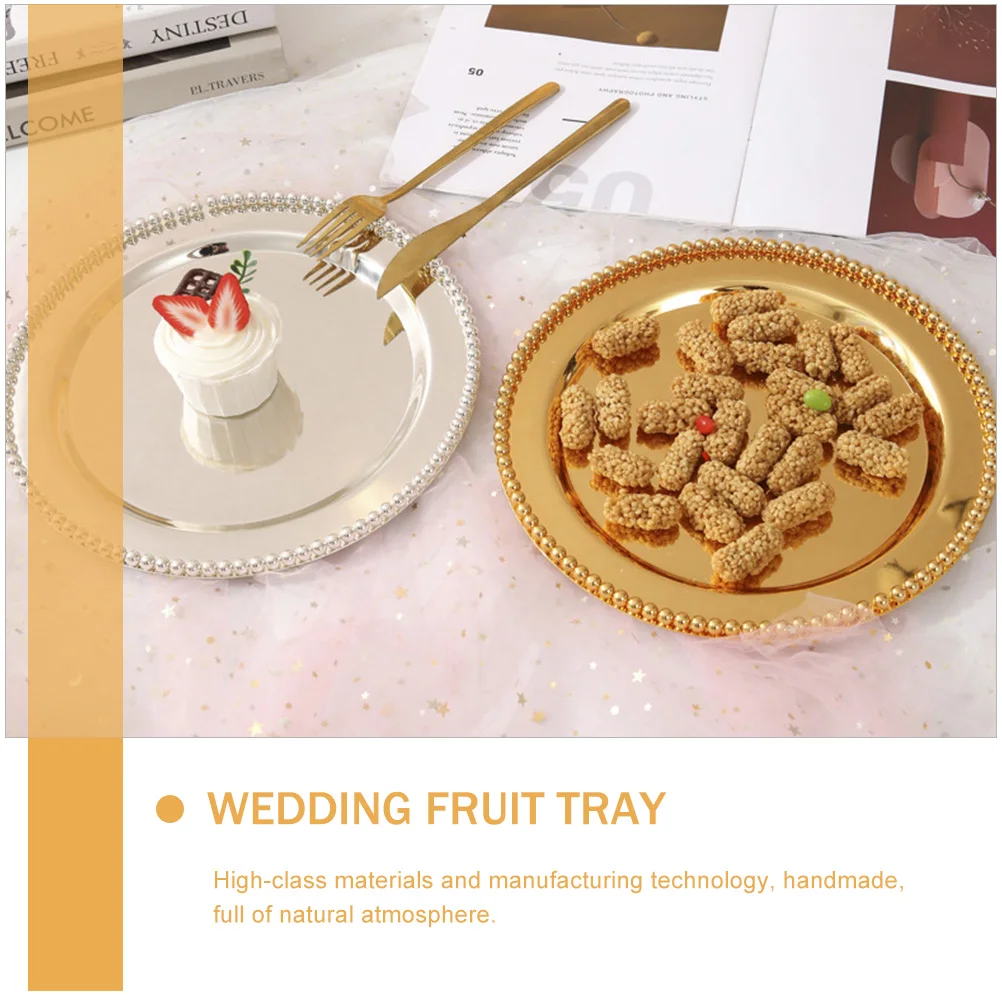

Iron Art Fruit Tray Creative Multi-Function Dessert Plate for Home Party Restaurant Snack Tray Gift for Friend