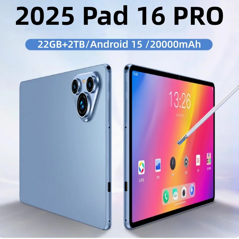 Original Tablet Pad 16 Pro 11 Inch 22GB RAM 2TB ROM tablet Android 15 Core Pad Tablet PC Phone Dual Wifi tablette android 태블릿