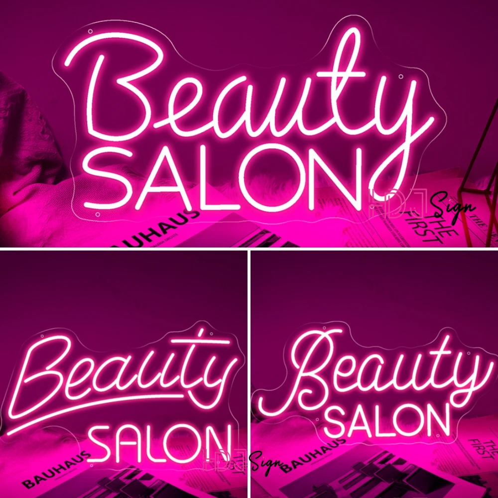 

Beauty Salon Neon Lights Signboard 50cm USB Neon Sign For Beauty Room Decoration Led Lights Up Sign For Beauty Parlo Wall Decor