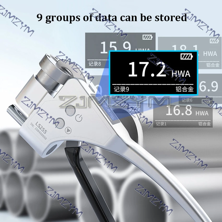휴대용 디지털 웹스터 경도 시험기, 알루미늄 경도 측정, 디지털 스크린, 고정밀 0.1HWA, LS255